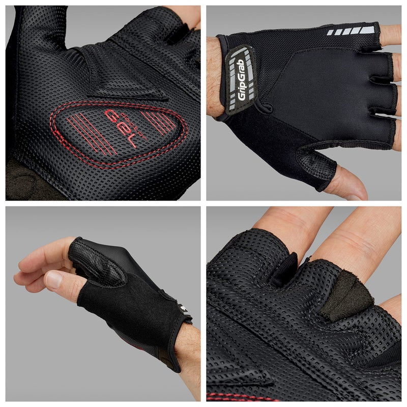 GripGrab ProGel 4mm DoctorGel Padded Short Finger Summer Cycling Gloves Comfortable Cushioned Fingerless Bike Glove - Image 3